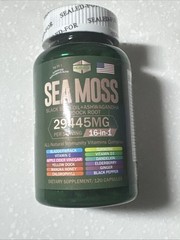 Sea Moss, Black Seed Oil, Ashwagandha, Turmeric, Ginger (16 in 1) 120 Capsules