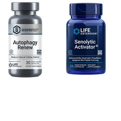Life Extension Senolytic Activator 36 Caps and Autophagy Renew 30Caps Quercetin