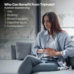 Niwali Organic Triphala Herbal Supplement Digestion & Colon Support, Immune new