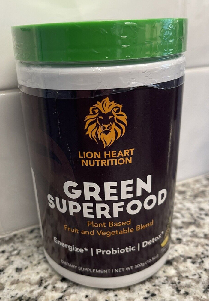 Lion Heart Nutrition Green Superfood Plant Based Fruit & Veg Blend Probiotic