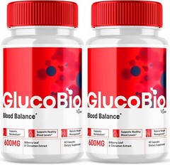 (2 Pack) Glucobio Advanced Health & Wellness Blood Support Pills (120 Capsules)