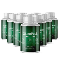 GlucoPeak-Blood Support- 10 Bottles- 600 Capsules