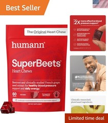 Grape Seed Extract SuperBeets Heart Chews – Pomegranate Berry Flavor, 60 Count