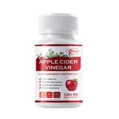 Apple Cider Vinegar 3000mg Weight Loss Fat Burning Weight Loss Caps High Potency