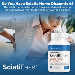 SciatiEase Labs Sciati Ease Sciatic Nerve Formula 120 Cap NEW ! Exp 12-2026