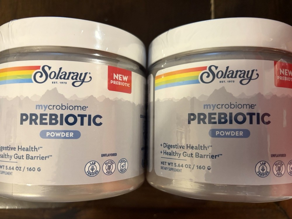 SOLARAY Mycrobiome Prebiotic Powder, Prebiotics for Women and Men, Digestive