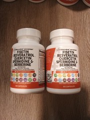 Clean Nutraceuticals Age Defend Fisetin Resveratrol Quercetin 60 Ct Exp 01/28