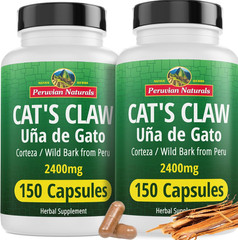 Cat’S Claw Herbal Supplement 150 Capsules – Uña De Gato 2400Mg of Vegan, 100% Na