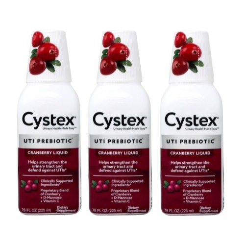 3 Pack – Cystex Urinary Health Cranberry Flavor 7.6oz Each