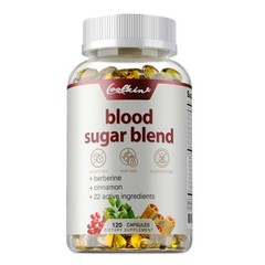 Blood Sugar Blend 800mg – with Berberine & Cinnamon – Glucose Balance & Control