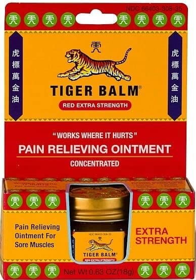 Tiger Balm Red Extra Strength Ointment 0.63 Oz (Pack of 3) – Exp: 11-2025