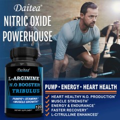 Nitric Oxide Booster Improves Blood Flow Circulation Quick Recovery 120 Pills