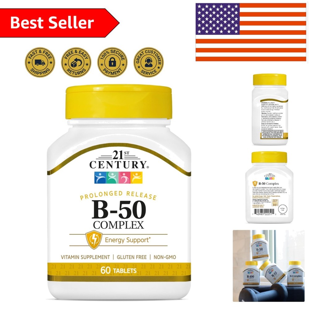 60-Count B 50 Complex Tablets – Prolonged Release Energy & Nerve Support
