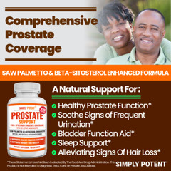 Prostate Support Supplement 33 Herb Complex Urinary Functions & Prostate Health