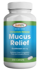 Mucus Relief Guaifenesin Caplets 400 mg, Immediate Release Fast Acting Expect…