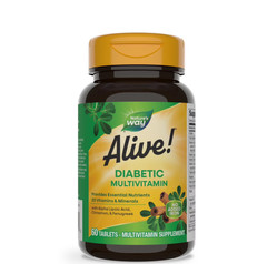 Nature’S Way Alive! Diabetic Multivitamin, Alpha Lipoic Acid, High Potency B-Vit