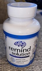 Remind Solution- Brain Support- 60 Capsules Exp 8/2026