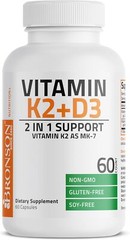 Vitamin K2 D3 (MK7) Supplement Non-Gmo Formula Vitamin D3 5000IU (125 Mcg) & 90