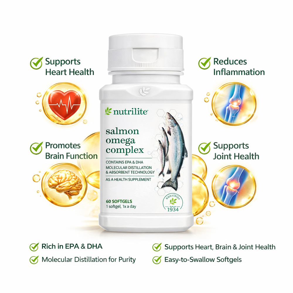 Nutrilite Salmon Omega Complex – 60 sg (Shipping from Malaysia )