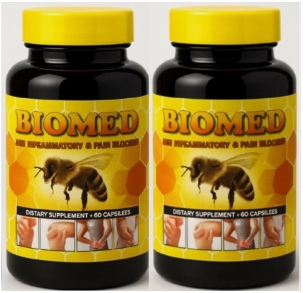 2 Biomed Arthritis Support | Anti-Inflammatory Bee Therapy, Muscle & Joint Pills