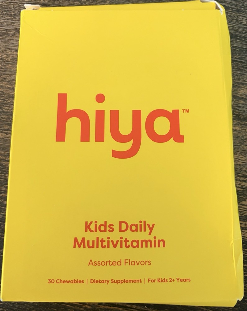 Hiya Kids Daily Multivitamin Chewables, Assorted Flavors, 30 Count