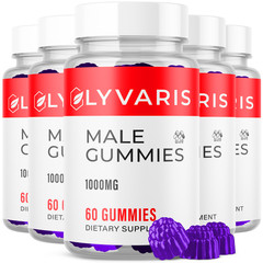(5 Pack) Lyvaris Male Gummys Advanced Male Health Support Supplement 300 Gummies
