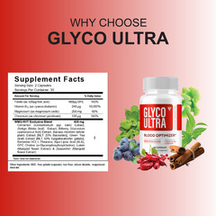 (3 Pack) Glyco Ultra Blood Optimizer, Glyco Ultra Max Strength (180 Capsules)
