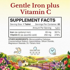 Hierro 65 mg con vitamina C – Fortalecimiento de la sangre y apoyo energético