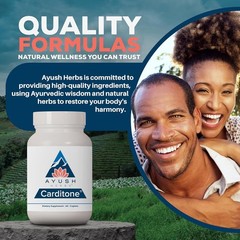 Ayush Herbs Carditone – Natural Heart Health Support Supplement – 60 Servings