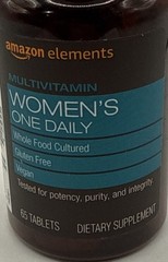 Women’s One Daily Multivitamin, 59% Whole Food Cultured 65 Tablets Amazon