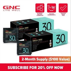 2 Pack GNC Men Performance & Vitality Vitamin Supplement Capsules 30 Count