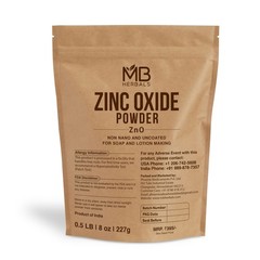 Zinc Oxide Powder 8 oz | Uncoated & Non-Nano | For DIY Sunscreen Lotion & Cream