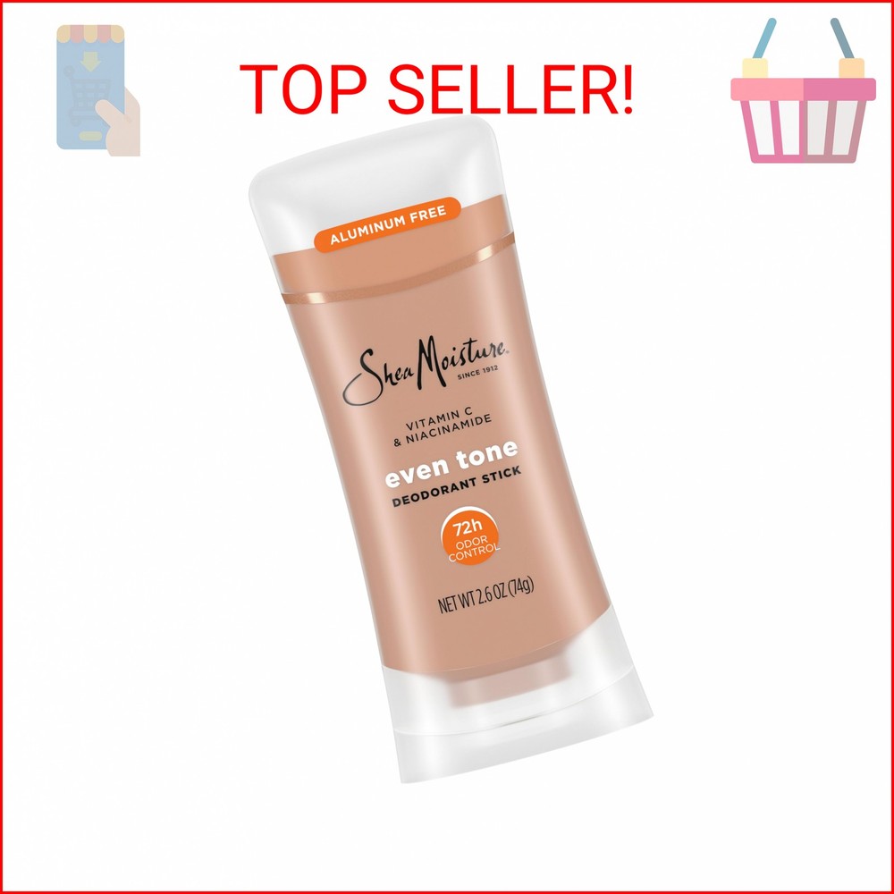 SheaMoisture Deodorant Stick for 72h Odor Control Fresh Aluminum Free 2.6 oz