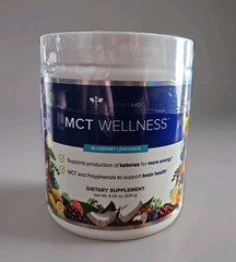 Gundry MD MCT Wellness Powder Blueberry Lemonade Flavor Diet Supplement 8.25 oz