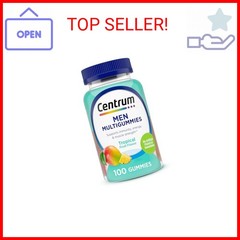 Centrum Men’s Multivitamin Gummies, Immune, Energy, Healthy Appearance Support,