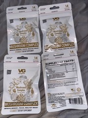 4X Mushroom Complex Gummies -Vita Globe 14ct Focus Memory Brain Health EX 8/27
