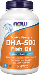 Supplements, DHA-500 with 250 EPA, Molecularly Distilled, Supports Brain Heal…