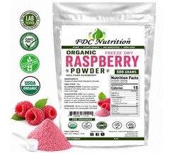 Freeze Dried Raspberry Powder Organic Superfood Non GMO Gluten Free Vegan 1.1lb