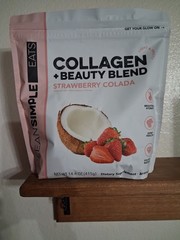 Clean Simple Eats Collagen + Beauty Blend Strawberry Colada 30 Servings 14.6oz