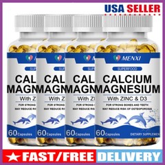 Complemento de Calcio, Magnesio, Zinc y Vitamina D | 60 Comprimidos Vegetariano