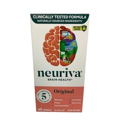 Neuriva Brain Health Original 5 Fuel 4 Memory Focus Learning 45ct 10/26 Bin Deal