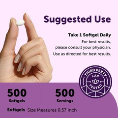 Selenium Supplements 200mcg – 500 Softgels, Non-GMO, Gluten Free, L-Selenomethio