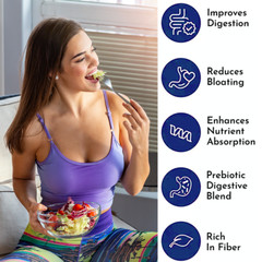 Fiber Gummies for Adults 5g, Daily Prebiotic Gummy Fiber Supplement, Digestive