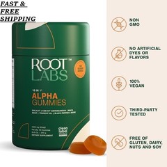 LUXRY Root Labs 10-1 Alpha Gummies | 4K mg Pure Shilajit & KSM-66 | Gummies 60