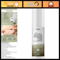 Natural Bioidentical Pregnenolone 2.5% Maximum Strength – 3oz Unscented, 2-Month