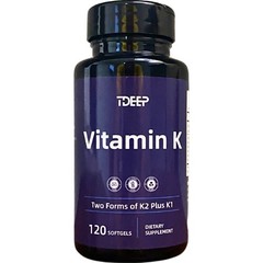 (PACK OF 2) Super K with Advanced K2 Complex (MK-7) 120 gels MK-4 1000mcg