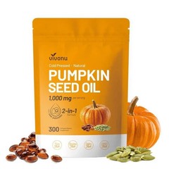 Pumpkin Seed Oil 1000mg + Saw Palmetto, 300 Softgels Supplement