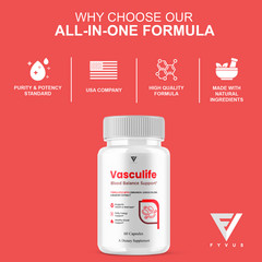 (2 Pack) Vasculife Blood Balance, Vasculife Advanced Blood Health (120 Capsules)