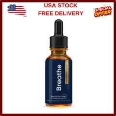 BREATHE 8-IN-1 Mullein Drops For Lungs Detox & Lung Cleanse | Peppermint, Thy…