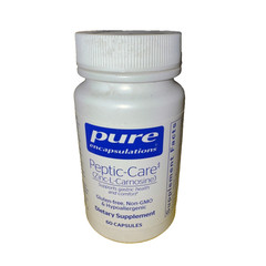 Pure Encapsulations Peptic Care Zinc L Carnosine 60 Capsules New EXP 12/26